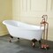 Aqua Eden Clawfoot Bathtubs, 54 L, 30.31 W, White/Oil Rubbed Bronze, Cast Iron VCTND5431B5 - alternate 3